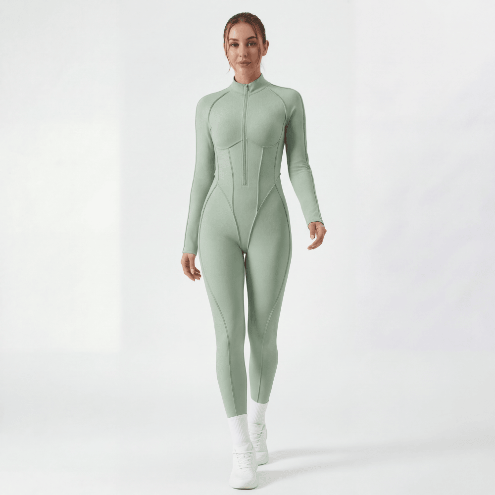 Langer Catsuit mit Rückenausschnitt