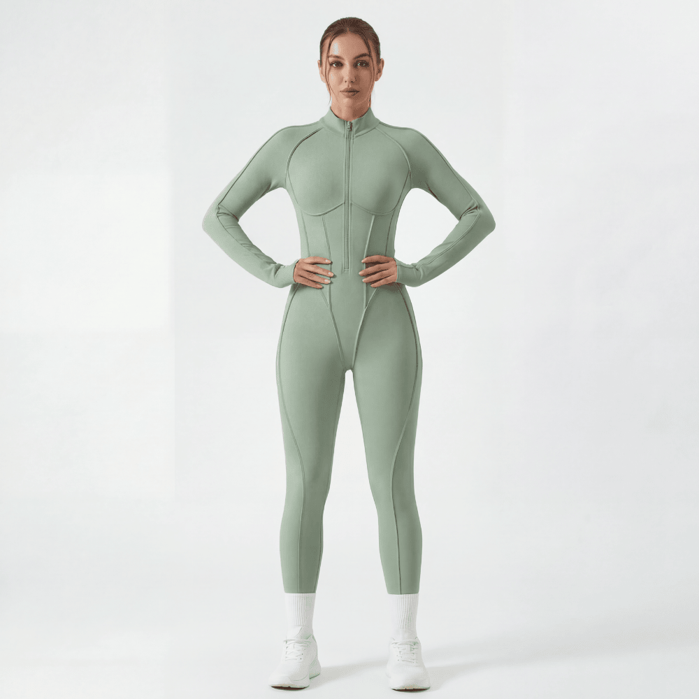 Langer Catsuit mit Rückenausschnitt