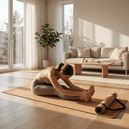 Pilates Korkmatte (rutschfest)