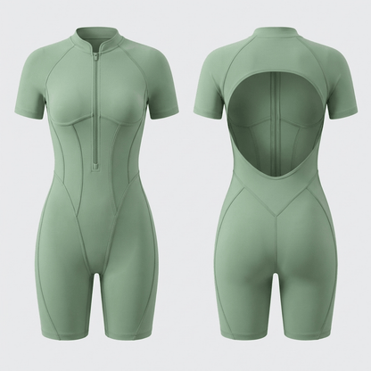 Short Catsuit mit Rückenausschnitt
