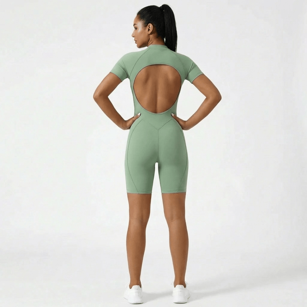 Short Catsuit mit Rückenausschnitt