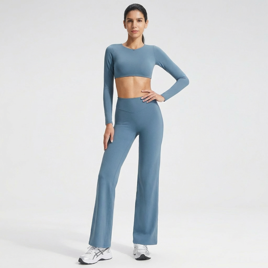 2-teiliges Pilates-Set mit Rückenausschnitt