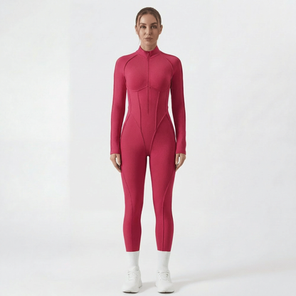 Langer Catsuit mit Rückenausschnitt