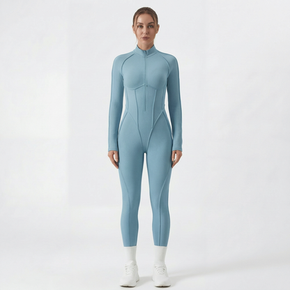Langer Catsuit mit Rückenausschnitt