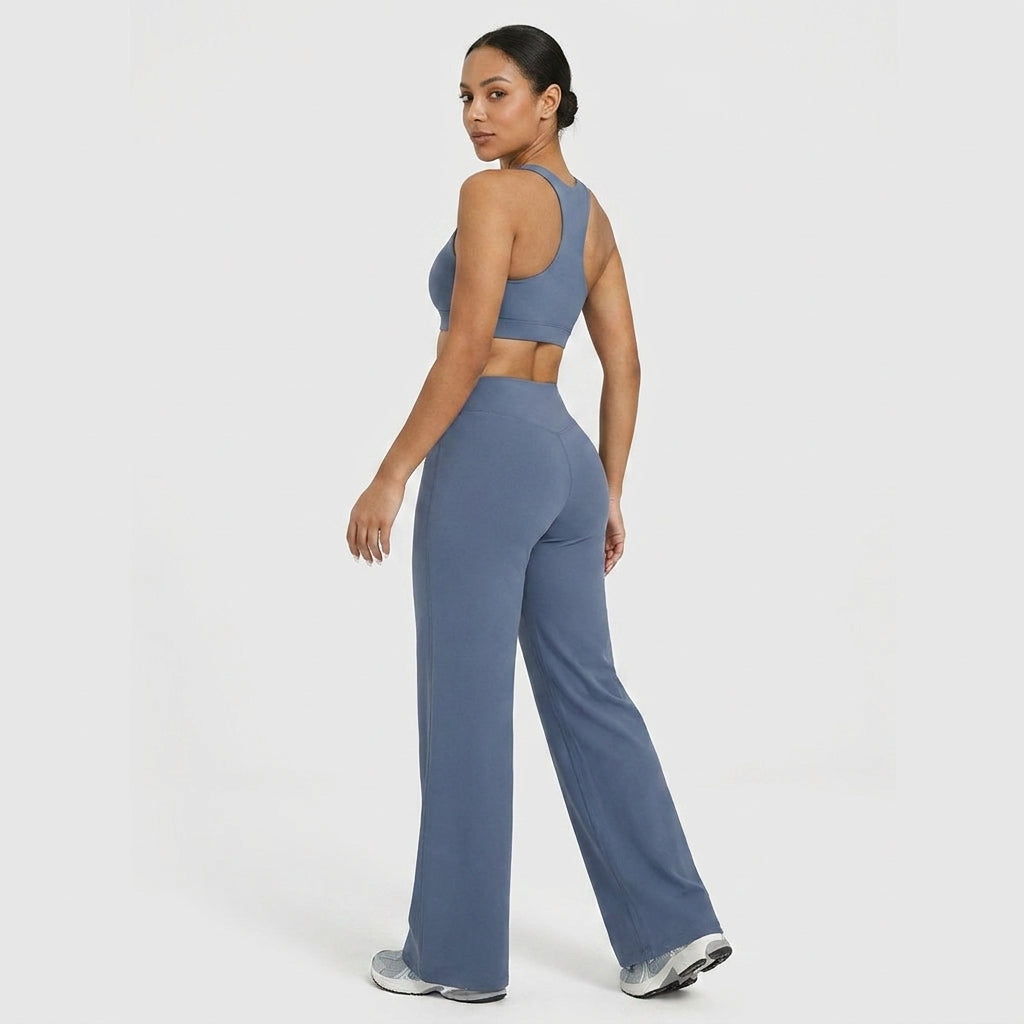 Flared Yoga-Hose mit Scrunch-Butt