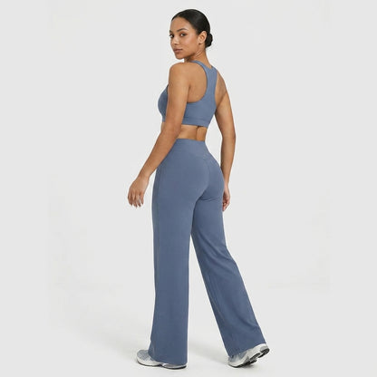 Flared Yoga-Hose mit Scrunch-Butt