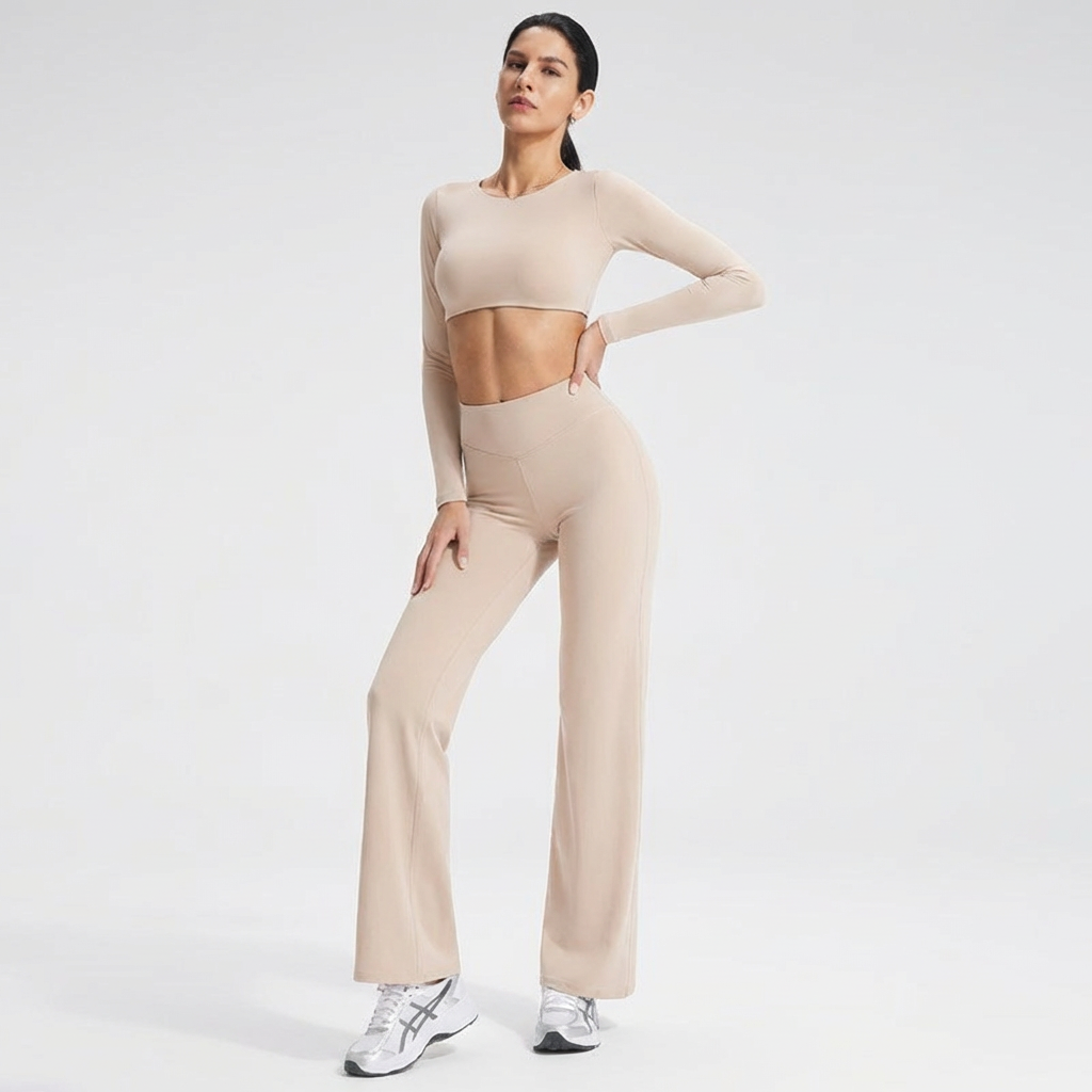 2-teiliges Pilates-Set mit Rückenausschnitt