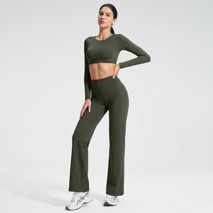2-teiliges Pilates-Set mit Rückenausschnitt