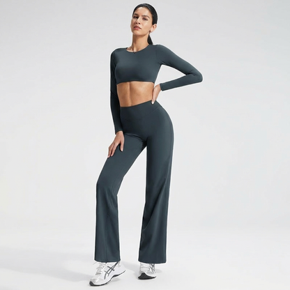 2-teiliges Pilates-Set mit Rückenausschnitt