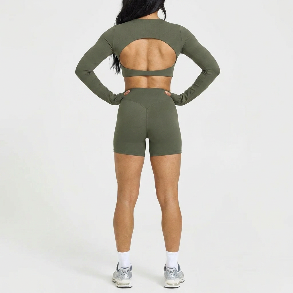Seamless Sport-Set mit Open-Back