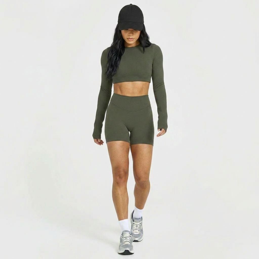 Seamless Sport-Set mit Open-Back
