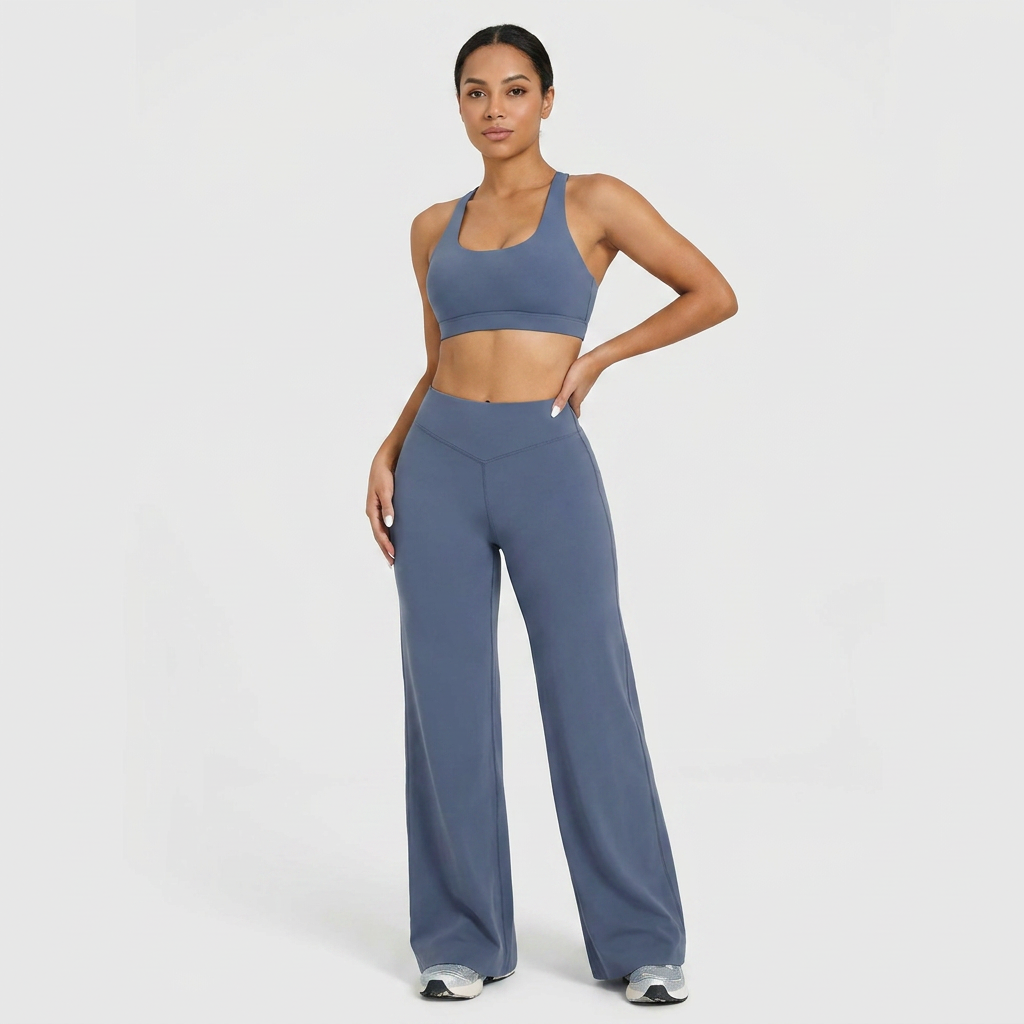 Flared Yoga-Hose mit Scrunch-Butt