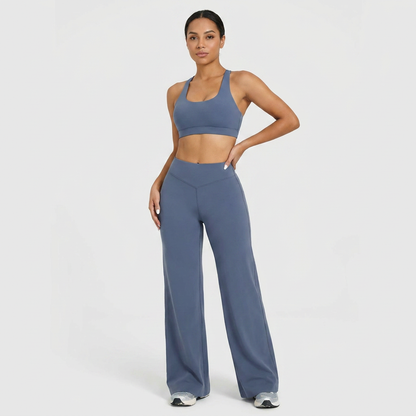 Flared Yoga-Hose mit Scrunch-Butt