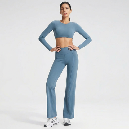 2-teiliges Pilates-Set mit Rückenausschnitt